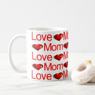 Heureuse Sainte-Valentin Mugs Aimer Maman Coeurs r