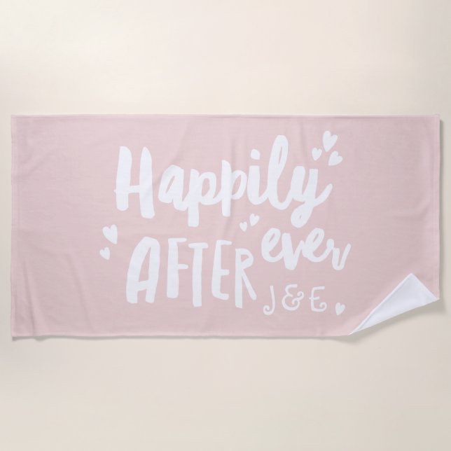 Heureusement après mariage lune de miel serviette  (Devant)
