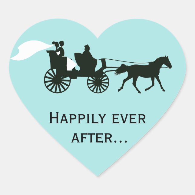 Heureusement Jamais Après Mariage Favor Stickers (Devant)