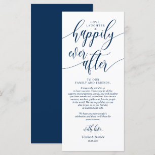 Heureusement pour toujours, Cartes de remerciement