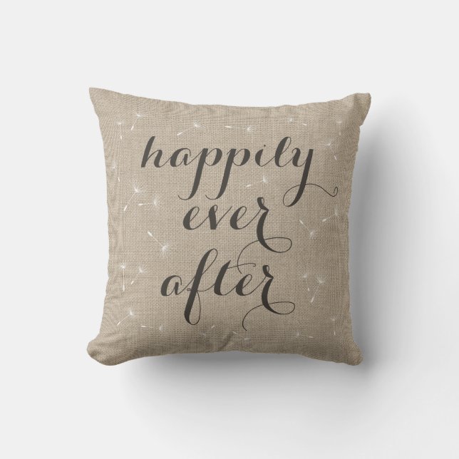 Heureusement pour toujours coussin de toile de (Recto)