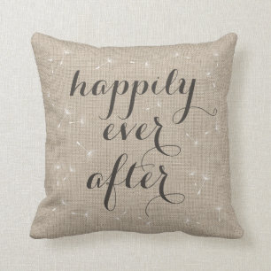 Heureusement pour toujours coussin de toile de