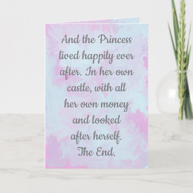 Heureusement toujours après, carte Divorce. (Devant)