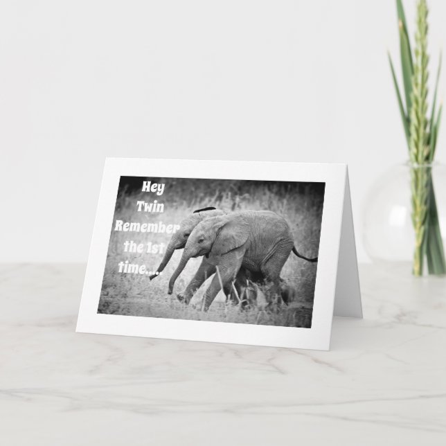 HEUREUX **30e ANNIVERSAIRE À MA CARTE "TWIN" (Devant)