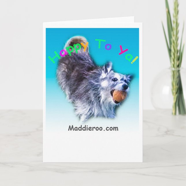 Heureux à Ya ! Carte de voeux (Devant)