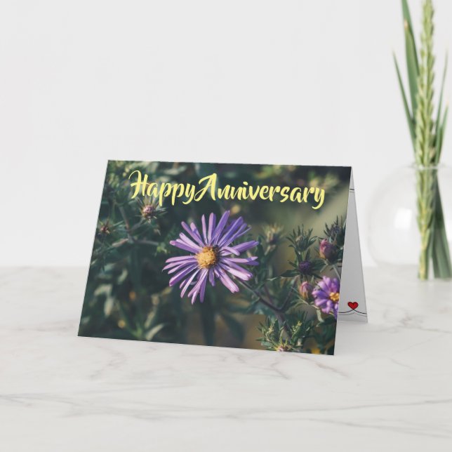 HEUREUX "ANNIVERSAIRE" À L'AMOUR DE MA CARTE DE VI (Devant)