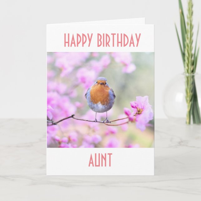 HEUREUX *ANNIVERSAIRE* À MA **AUNT** CARTE (Devant)