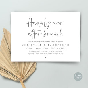 Heureux après le brunch, postez faire-part de mari