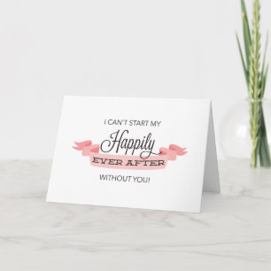 Heureux Après Serez-Vous Ma Carte D'Épouse