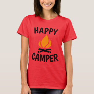 HEUREUX CAMPER, T-shirts et débardeurs de camping
