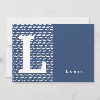 HEUREUX | Carte faire-part de naissance à points b