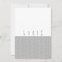 HEUREUX | Carte faire-part de naissance à points n