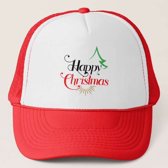heureux casquette de Noël (Devant)