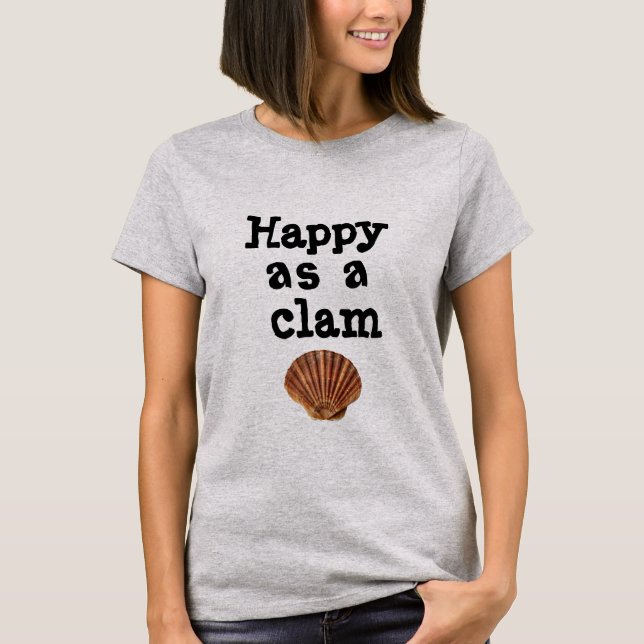 Heureux Comme T-Shirt De Clam (Devant)