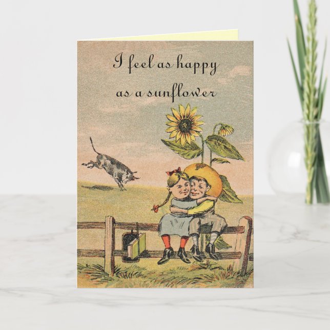 Heureux comme une carte de Jour des Valentines de  (Devant)