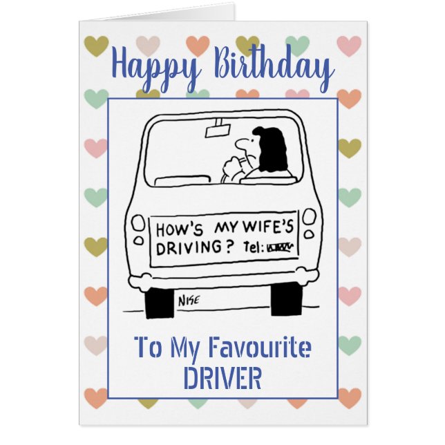 Heureux conducteur d'anniversaire (Devant)