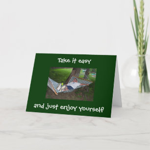 HEUREUX DANS LA CARTE D'ANNIVERSAIRE DE HAMMOCK