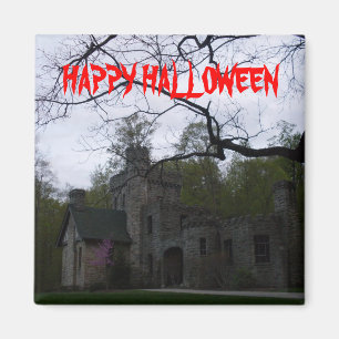 HEUREUX HALLOWEEN CHÂTEAU HAUNTED aimant