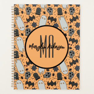 HEUREUX HALLOWEEN ÉFFRAYANT MONOGRAMME PERSONNALIS