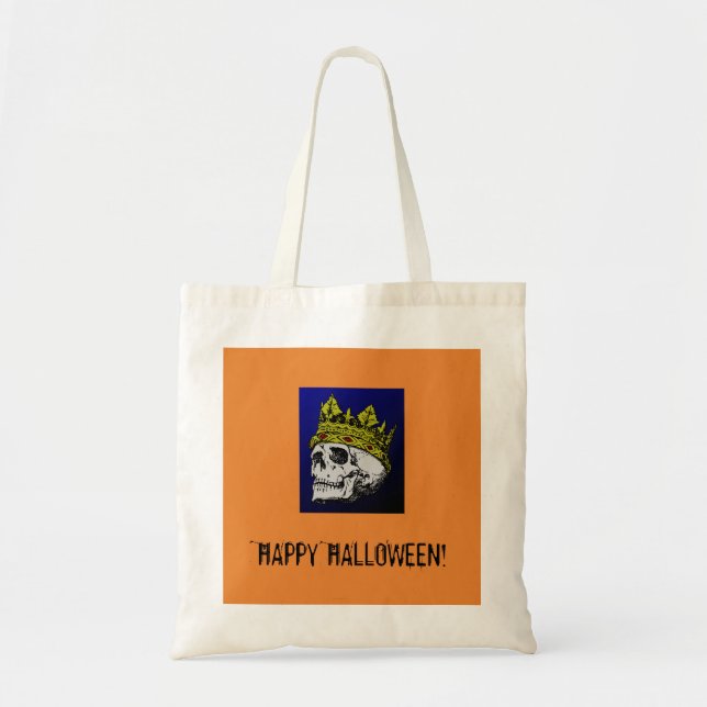 HEUREUX HALLOWEEN SKULL SAC FOURRE-TOUT (Devant)