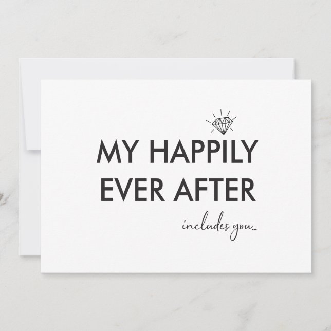 Heureux jamais après bridesmaid proposition carte  (Devant)