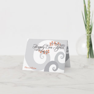 Heureux jamais après Hibiscus Mariage Carte de rem