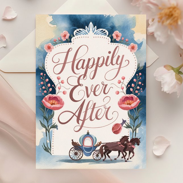 Heureux Jamais après le Congrès carte Mariage (Créateur téléchargé)