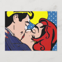 Heureux Jamais après Pop Art carte postale