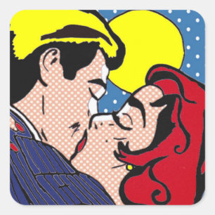 Heureux Jamais après Pop Art Stickers