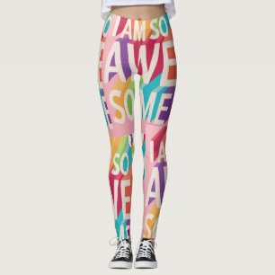 HEUREUX 😎 Leggings IMPRIMÉS