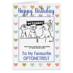 Heureux Optométriste d'anniversaire
