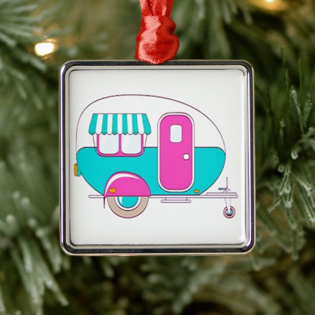**HEUREUX ORNEMENT DE NOËL DU CAMPER** (Arbre)