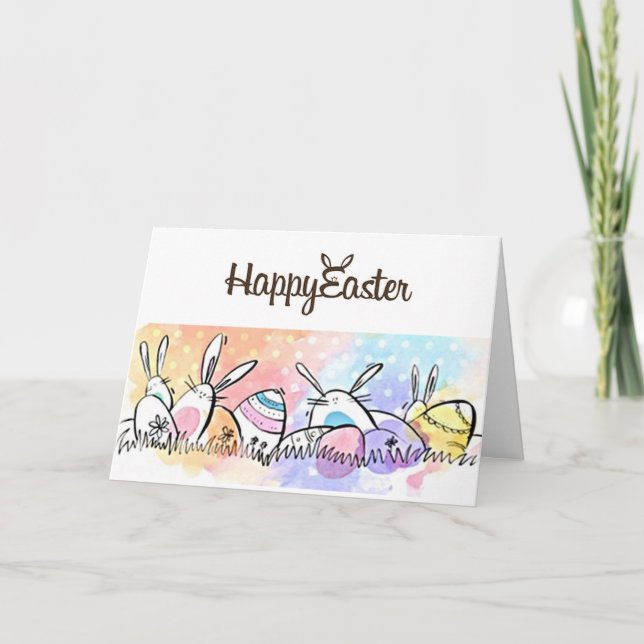 HEUREUX "PÂQUES" POUR JEUNE DANS VOTRE CARTE DE VI (Devant)