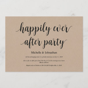 Heureux pour toujours, Cartes d'invitation pour ma