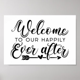 Heureux toujours après   Affiche de bienvenue Mari