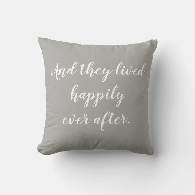 Heureux toujours après Mariage Coussin (Recto)