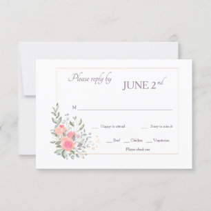 Heureux toujours après RSVP Cartes avec choix de r