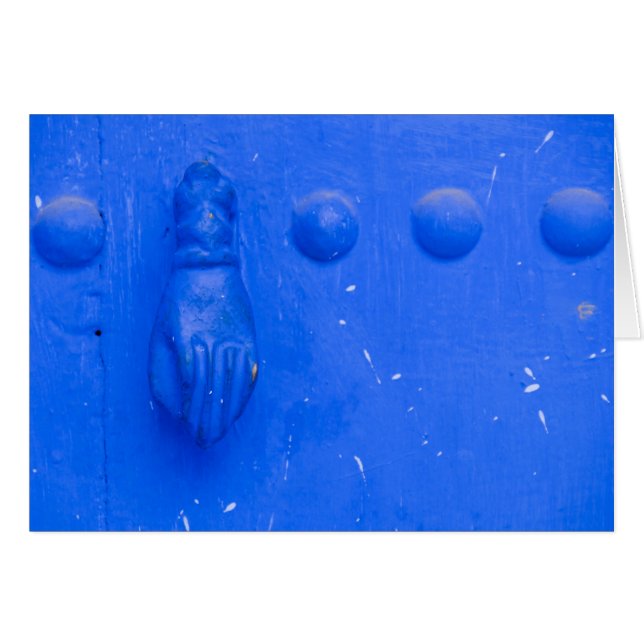 Heurtoir de porte bleu (Devant horizontal)