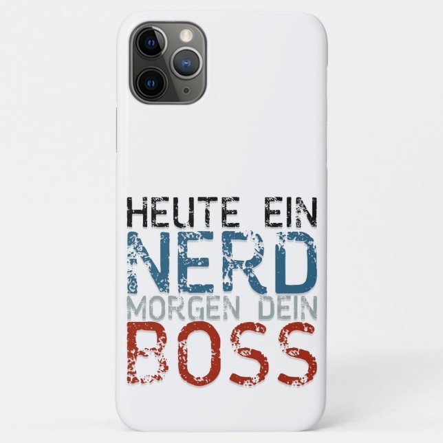 Heute ein Nerd, morgen dein Boss Case-Mate iPhone Case (Back)