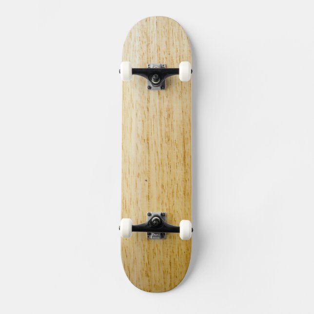 Hevea wood texture skateboard (Front)