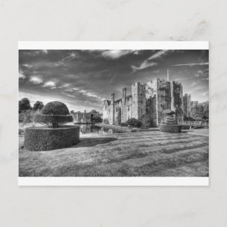 hever castle 2 black and white.jpg postcard
