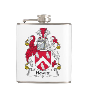 Hewitt Family Crest Hip Flask