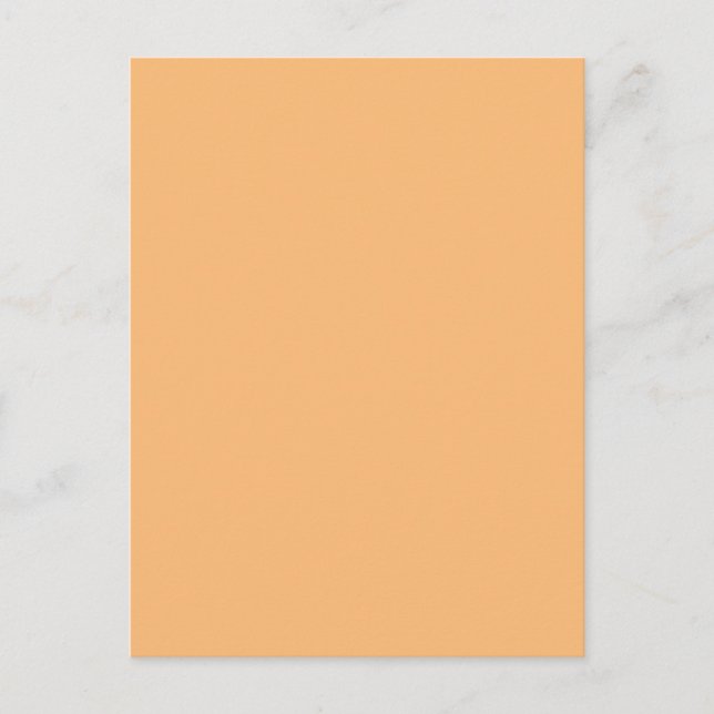 Hex Colour #FABA77, Brandy Postcard (Front)