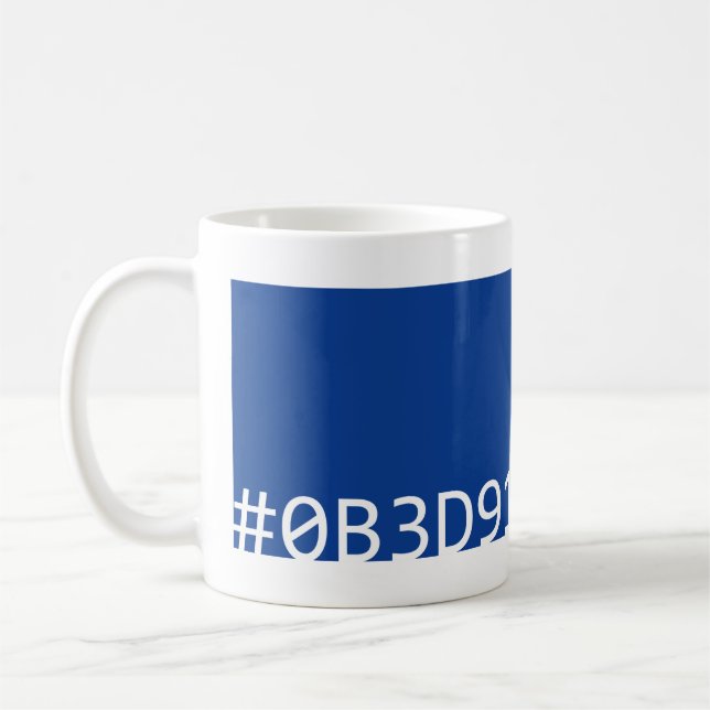 Hex Colour Mug (Blue) (Left)