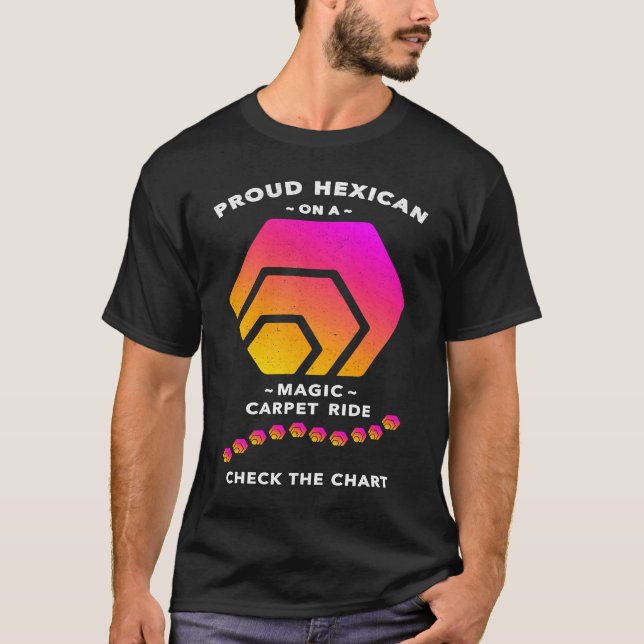 HEX Crypto by Hexican Richard Heart Magic Carpet R T-Shirt (Front)