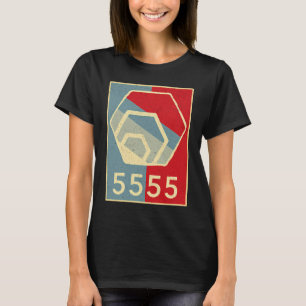 HEX Crypto by Richard Heart 5555 Days HEX Staking T-Shirt