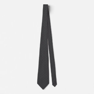 Hex Grid Black Black Tie