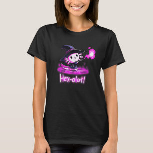 Hex Olotl Axolotl Wise Woman Halloween T-Shirt