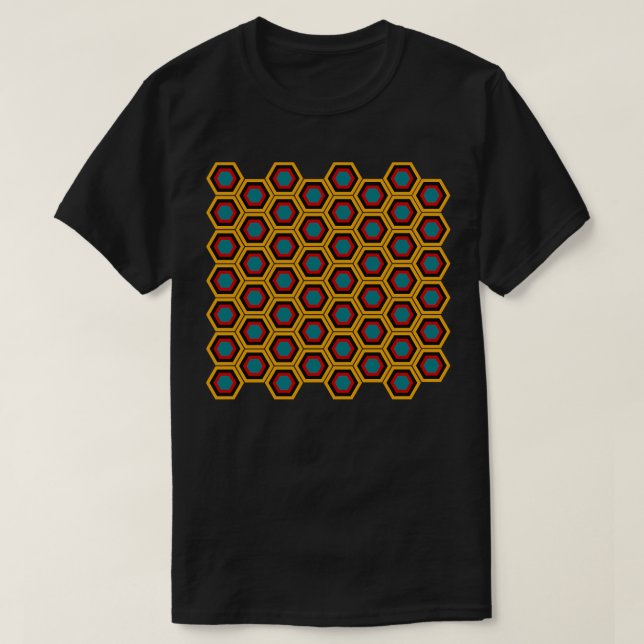 Hex Pattern 1 T-Shirt (Design Front)