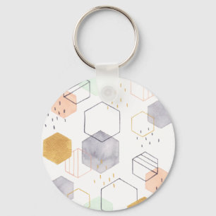 Hex Scatter Keychain